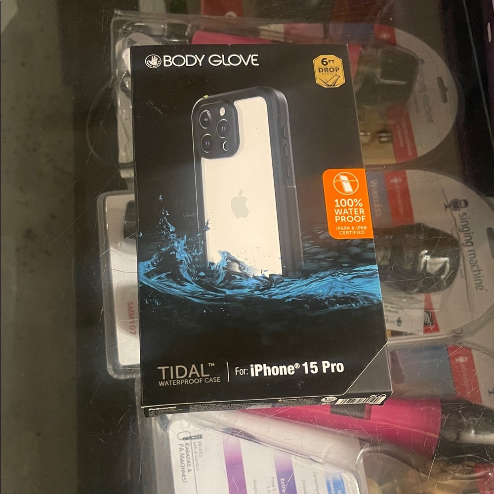 Body Glove Tidal Waterproof Case for iPhone 15 Pro - Black and White